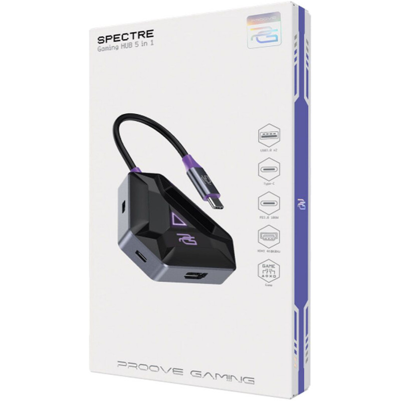 USB-хаб Proove Gaming Spectre Type-C Dark Gray (HBPG10221205)