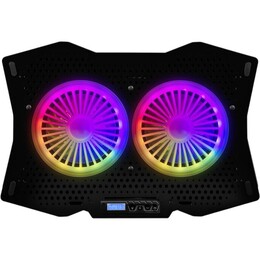 Підставка для ноутбука ModeСom Silent Fan MC-CF18 RGB Black (PL-MC-CF-18-RGB)