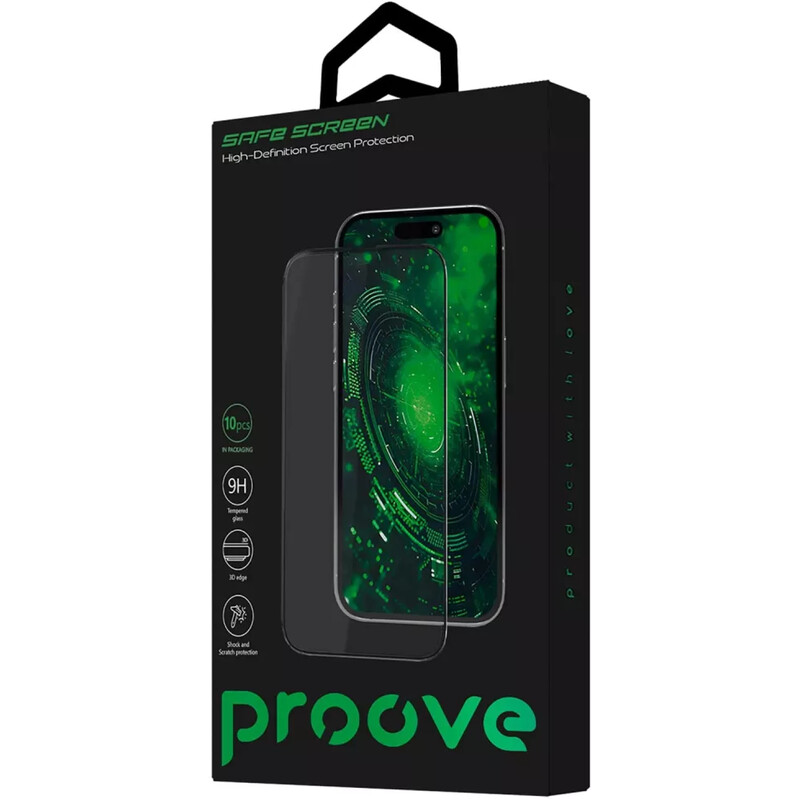 Захисне скло Proove Safe Screen для Apple iPhone 12/12 Pro Black (PGPSS1I12P01)