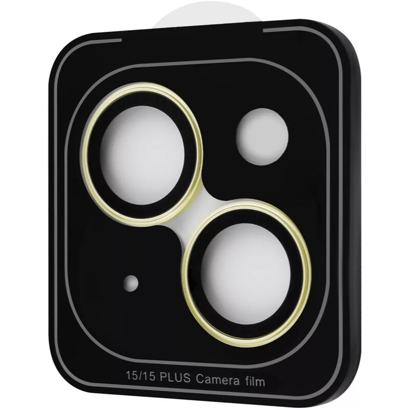 Захисне скло Proove Achilles для камери Apple iPhone 15/15 Plus Yellow (CPPAIP15PL24)