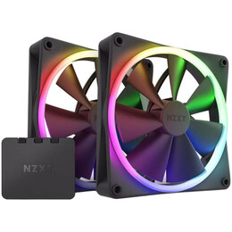 Вентилятор NZXT F140 RGB Twin Black (RF-R14DF-B1)