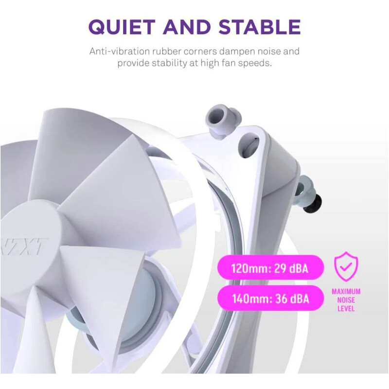 Вентилятор NZXT F140 RGB Duo White (RF-D14SF-W1)