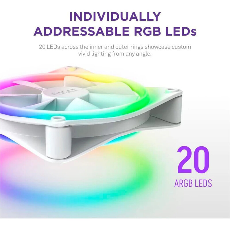 Вентилятор NZXT F140 RGB Duo White (RF-D14SF-W1)