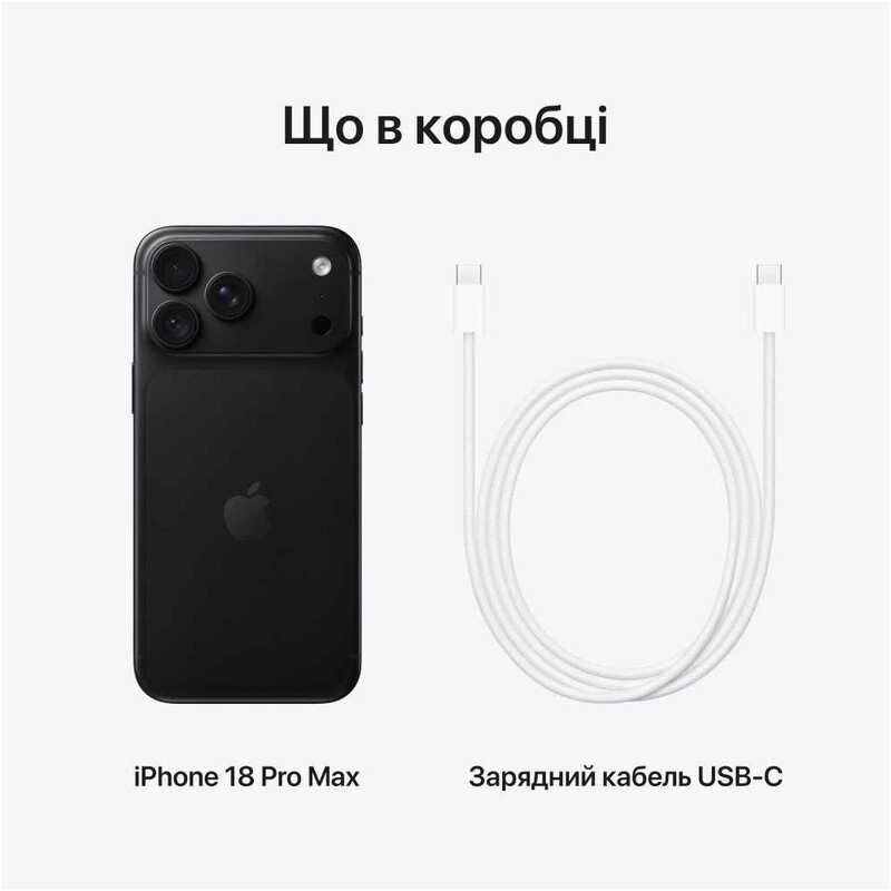 Смартфон Apple iPhone 18 Pro Max 256GB Black (MJXN4AF/A)