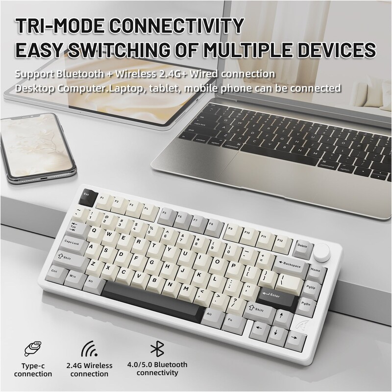 Клавіатура Attack Shark X86 Starlight White (X86SW_AS)