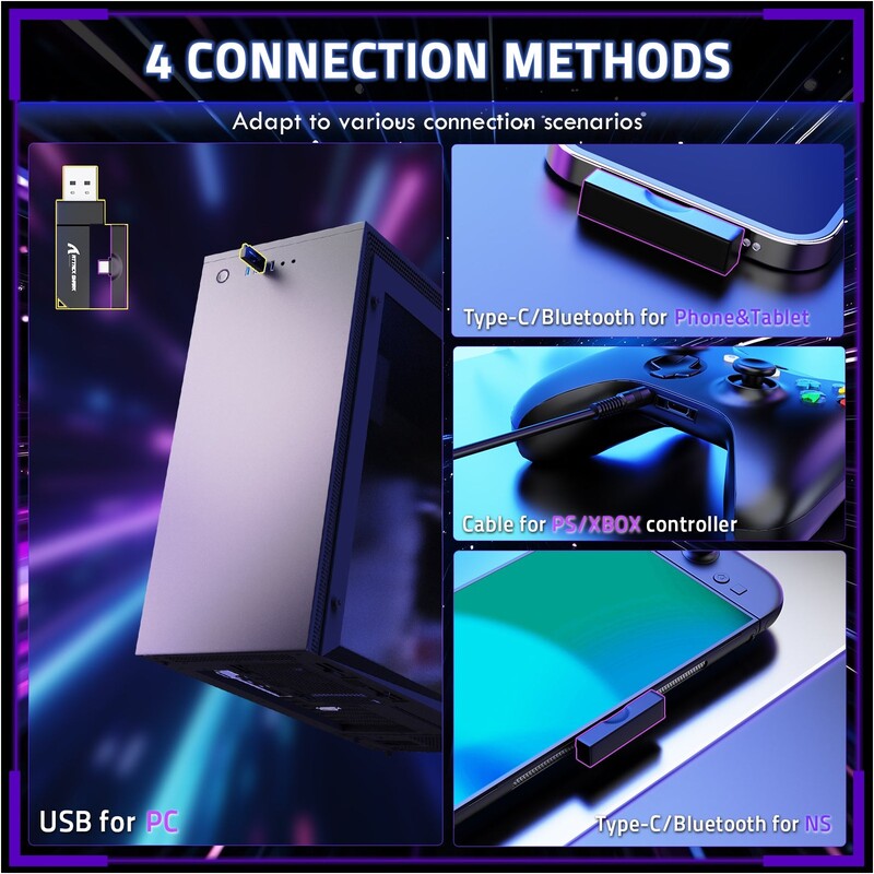Bluetooth-гарнитура Attack Shark L80 Pro Wireless Black (L80PROB_AS)