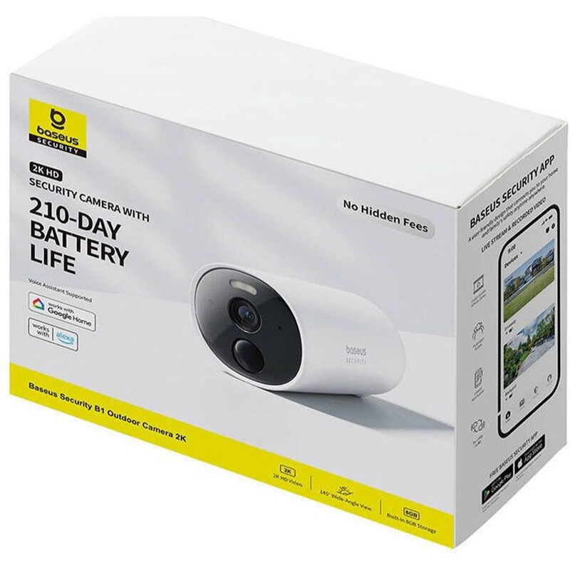 IP-камера Baseus Security B1 2K Outdoor Camera White (S0SV002130)