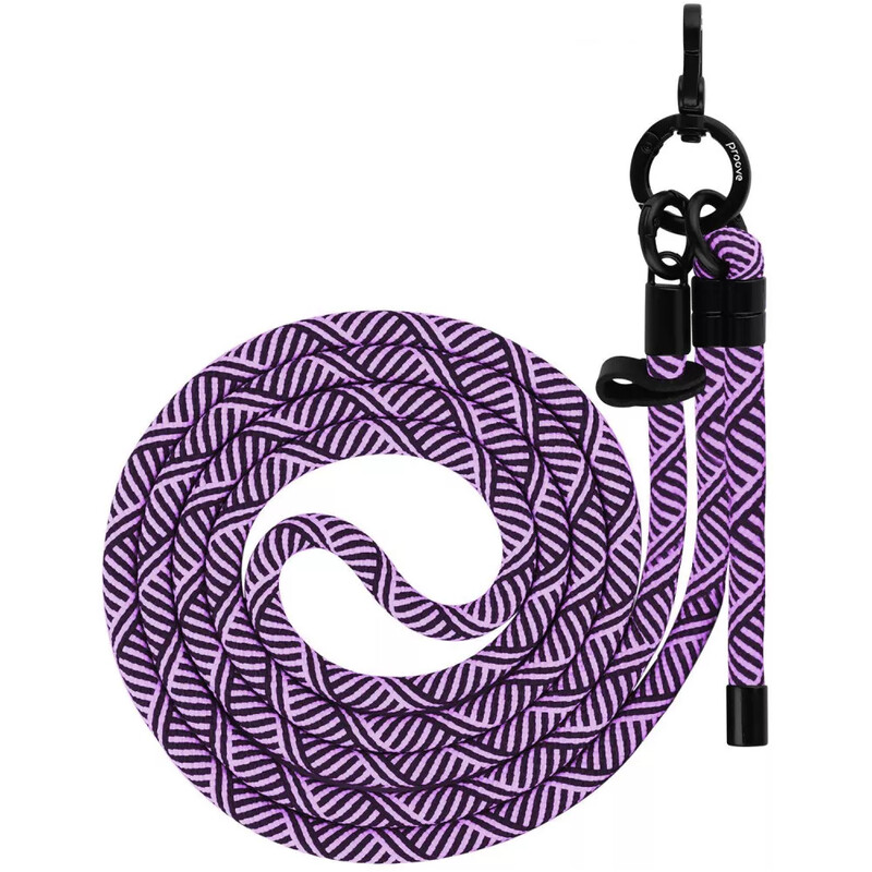 Ремінець для смартфона Proove Twist Line Cross-Body Strap Purple/White (PSBSUNOC1516)