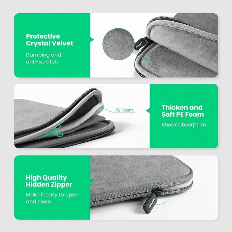 Чохол для ноутбука Ugreen LP187 13.3" Gray (UGR-60985)