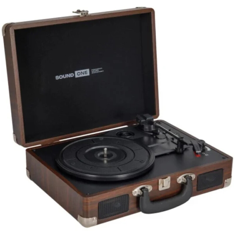 Програвач вінілу Sound One Pop Dark Wood (so-p-dw-1)