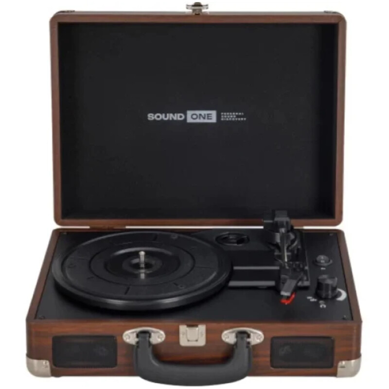 Програвач вінілу Sound One Pop Dark Wood (so-p-dw-1)