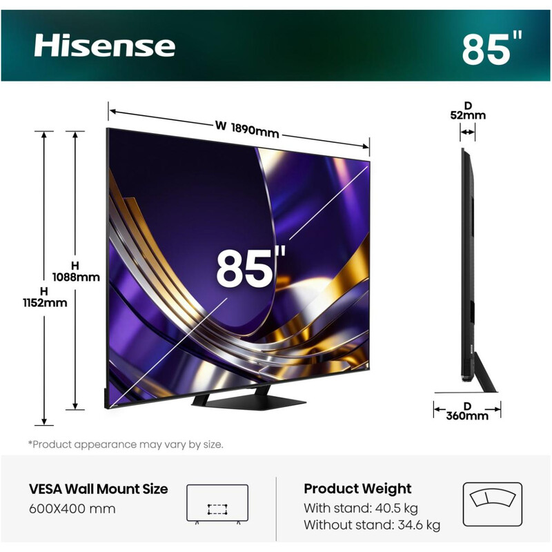 Телевизор Hisense 85U7S Pro