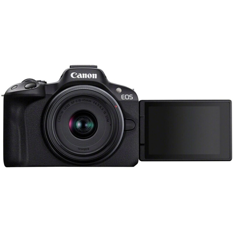 Цифровая фотокамера Canon EOS R50 + RF-S 18-45 IS STM Black Creator Kit (5811C036)