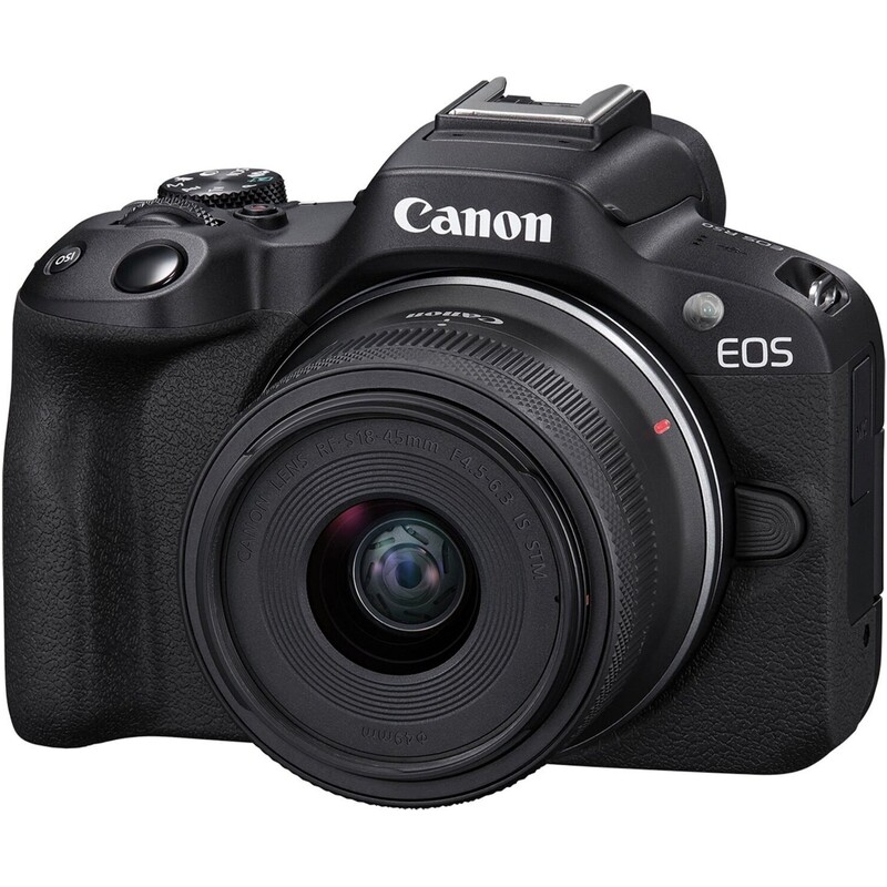 Цифровая фотокамера Canon EOS R50 + RF-S 18-45 IS STM Black Creator Kit (5811C036)