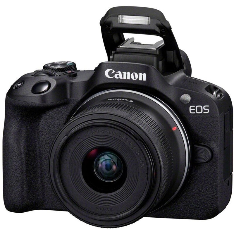 Цифровая фотокамера Canon EOS R50 + RF-S 18-45 IS STM Black Creator Kit (5811C036)