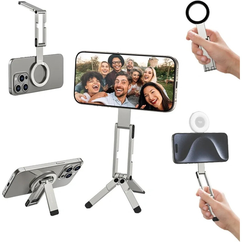 Держатель Ulanzi MA60 Foldable Magnetic Phone Tripod Silver (S035)
