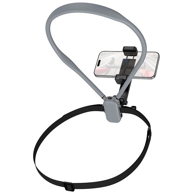 Держатель Hoco K30 Campo neck-hanging holder Black/Gray