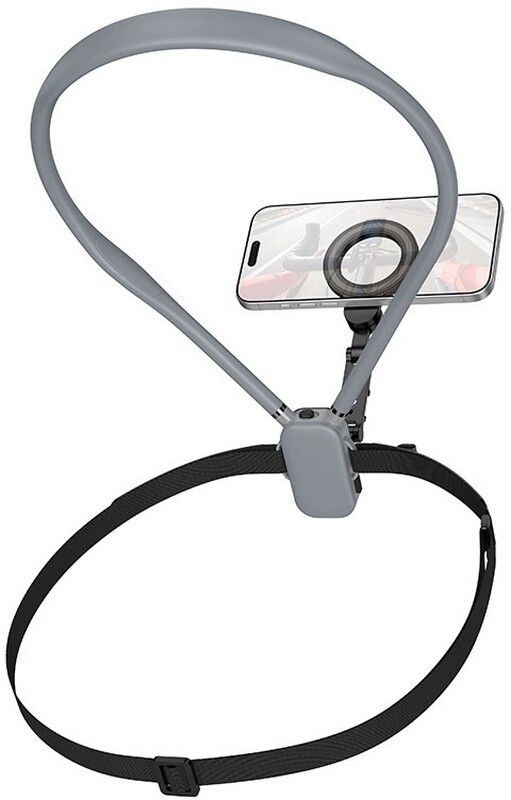 Держатель Hoco K31 Campo magnetic neck-hanging holder Black/Gray