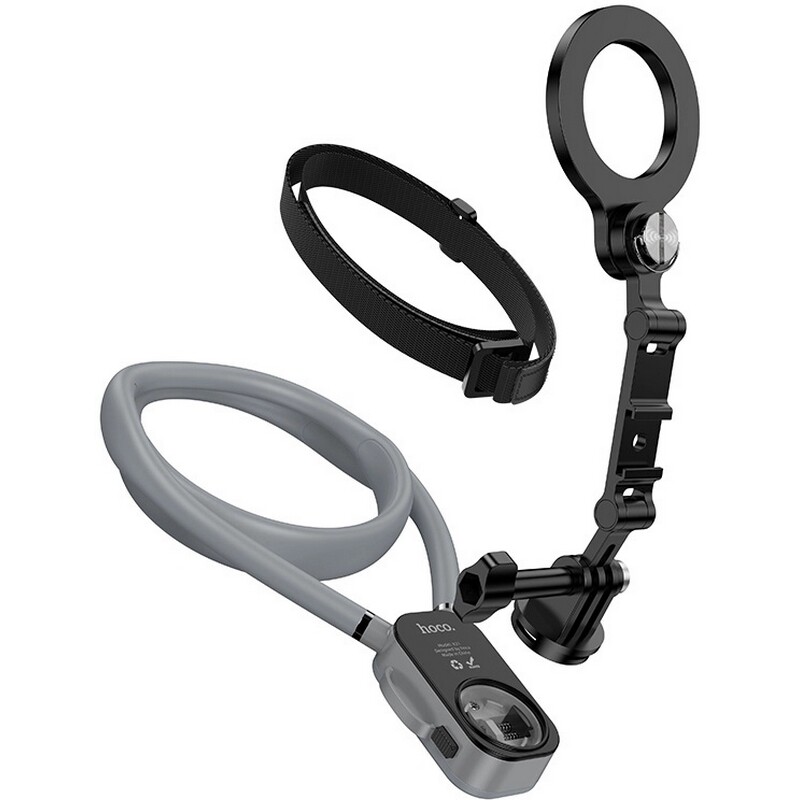 Держатель Hoco K31 Campo magnetic neck-hanging holder Black/Gray