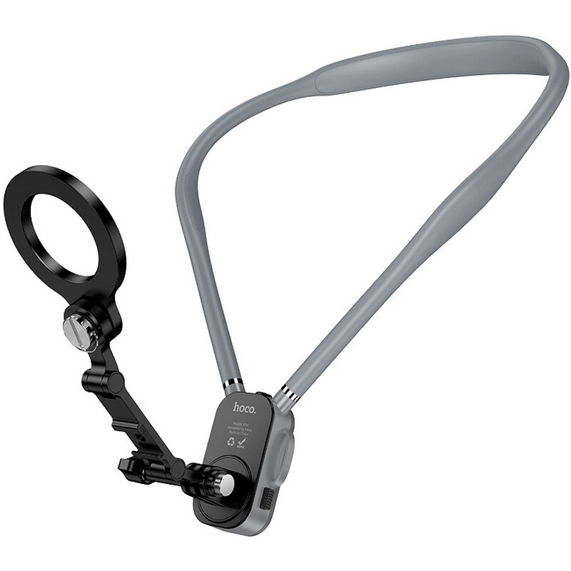 Держатель Hoco K31 Campo magnetic neck-hanging holder Black/Gray