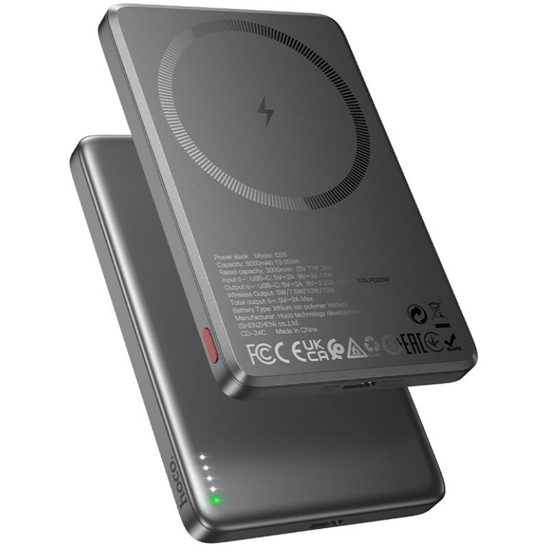 Универсальная мобильная батарея Hoco Q26 Joy PD20W Metal Gray (6942007624039)
