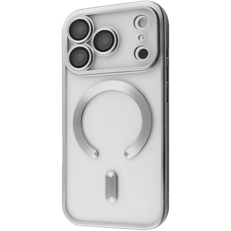 Чохол-накладка PRC Metal Matte Case with Magnetic Ring для iPhone 17 Pro White Titanium