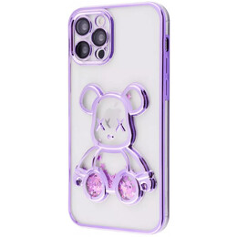 Чохол-накладка PRC Shining Bear Case iPhone 12 Dark Purple