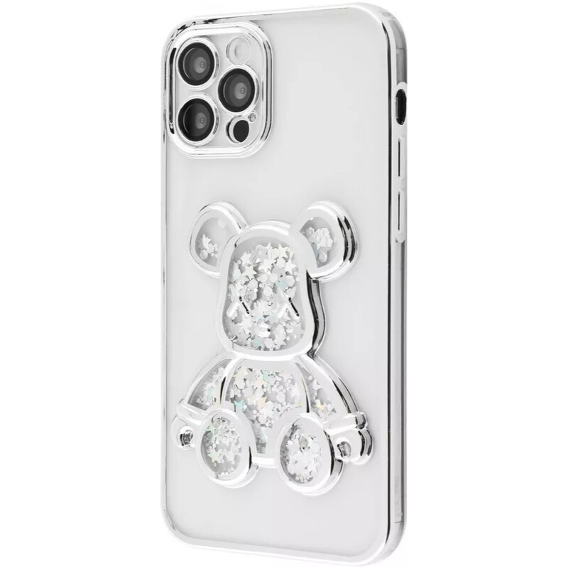 Чохол-накладка PRC Shining Bear Case iPhone 12 Pro Max Siver