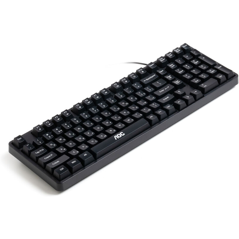 Клавиатура AOC GK116B LED USB UA Black (GK116B/97)