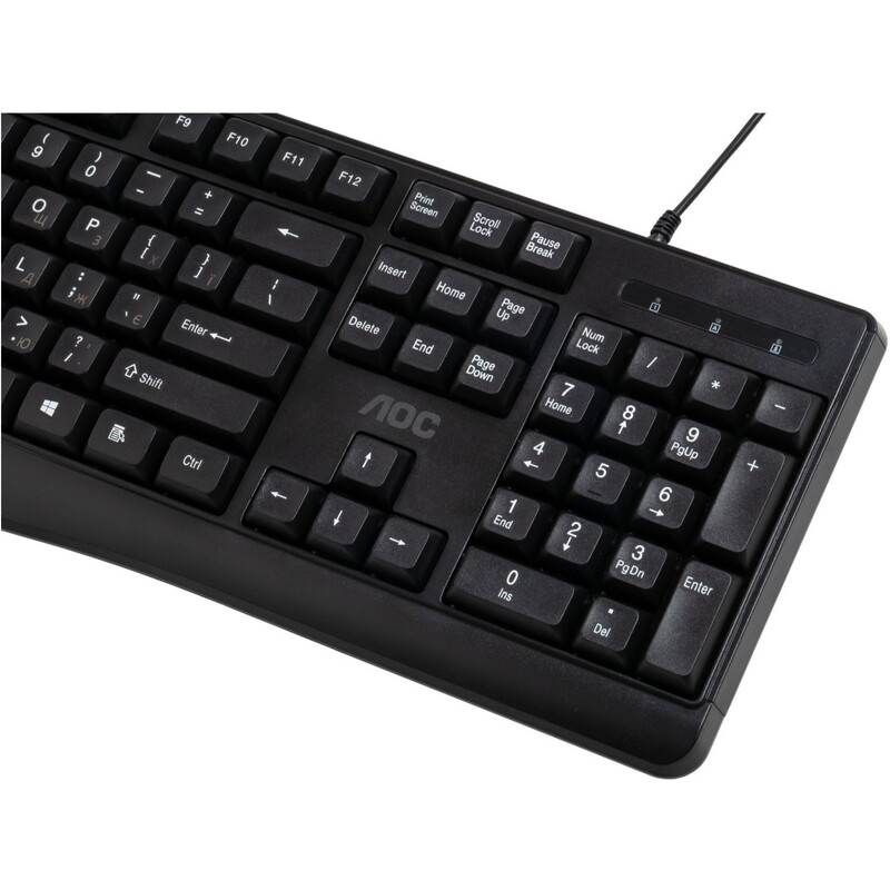 Клавиатура AOC KB120B USB UA Black (KB120B/97)