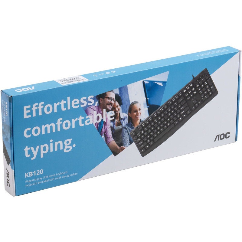 Клавиатура AOC KB120B USB UA Black (KB120B/97)