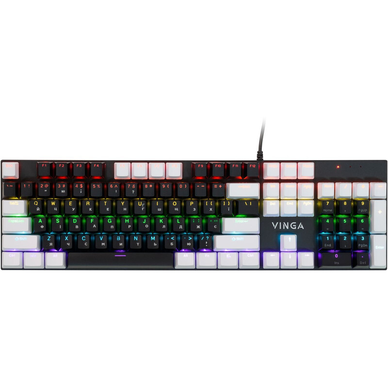 Клавиатура Vinga KBGM-095BR White/Black