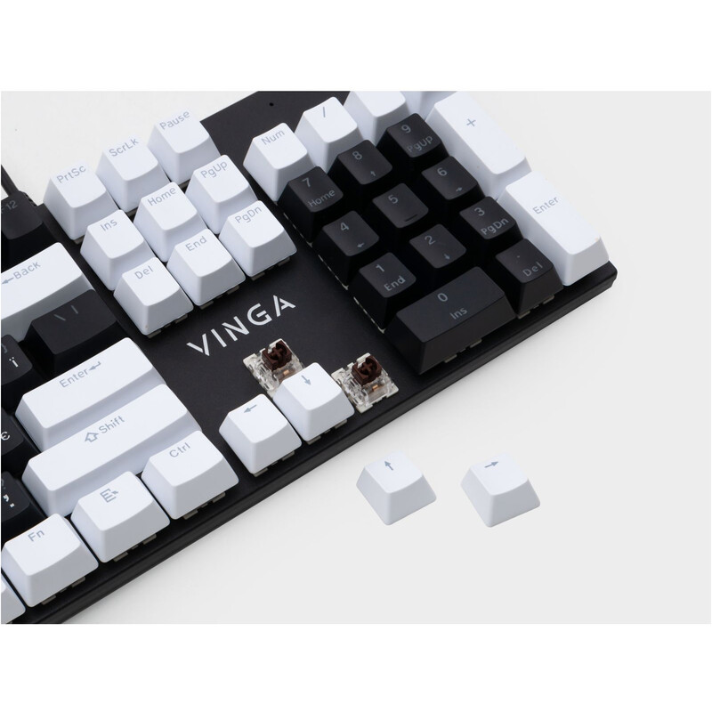 Клавиатура Vinga KBGM-095BR White/Black
