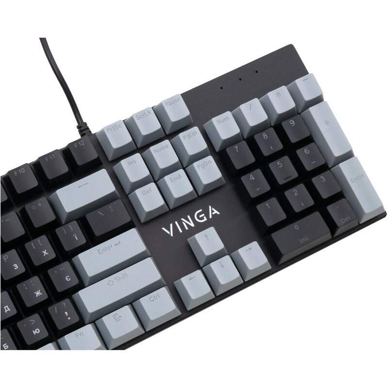Клавиатура Vinga KBGM-090R Grey/Black