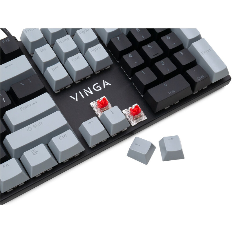 Клавиатура Vinga KBGM-090R Grey/Black