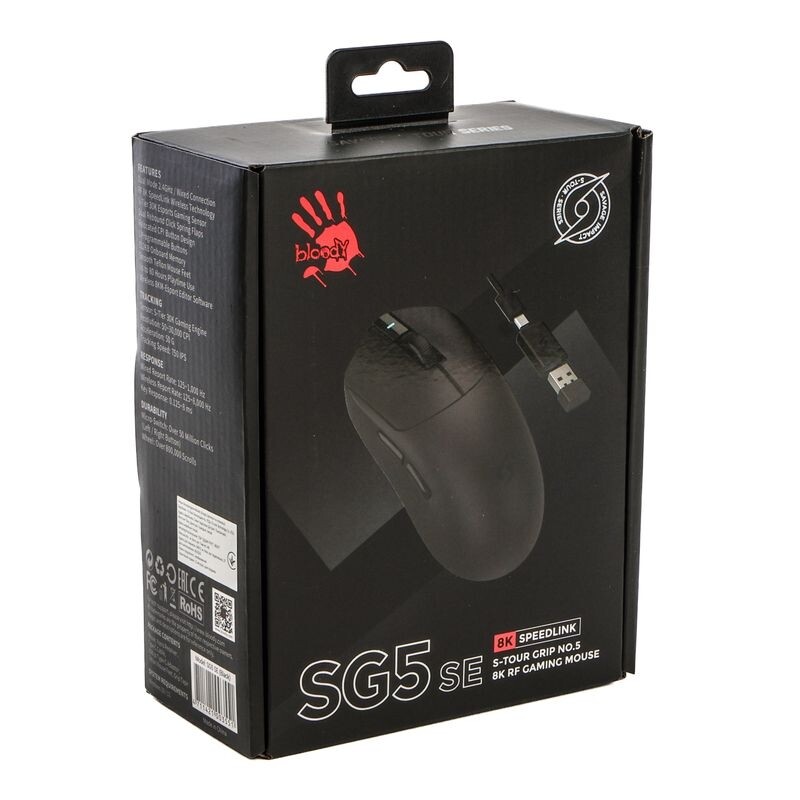 Миша бездротова Bloody SG5 SE Black