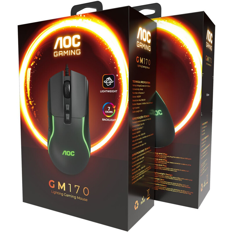 Мышь AOC GM170B LED Black