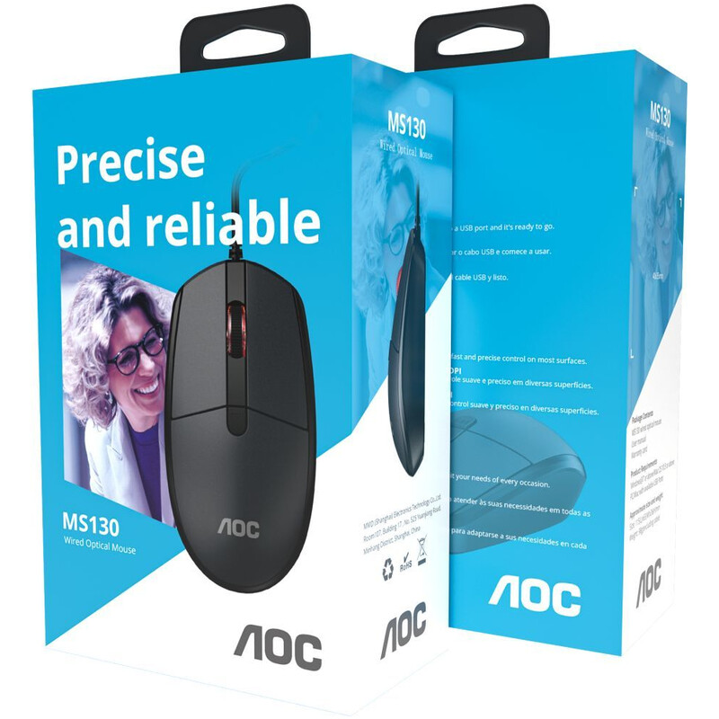 Мышь AOC MS130B Black