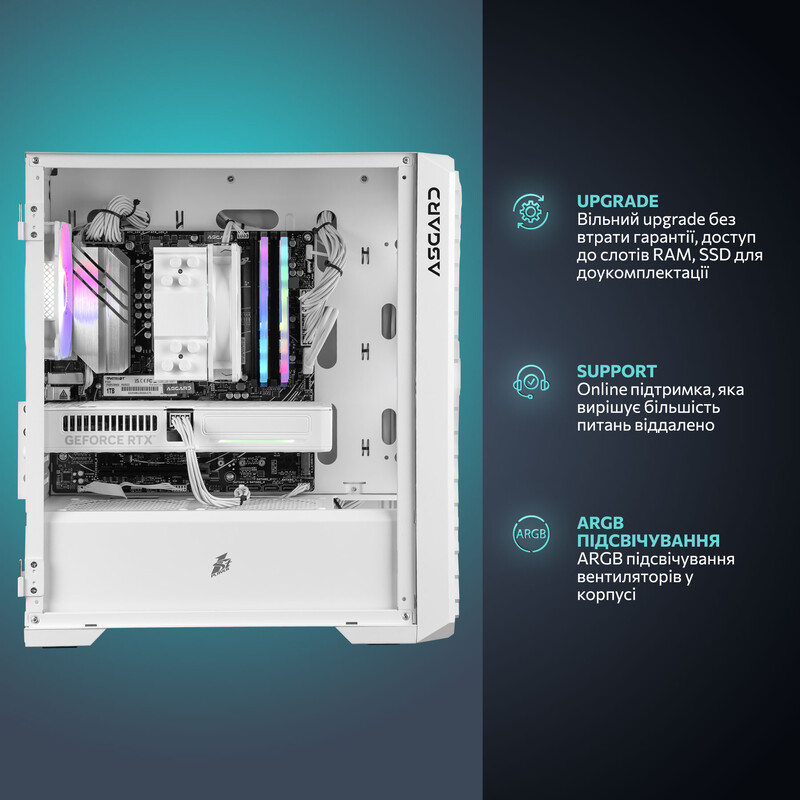 Игровой компьютер ASGARD GAMER 5060 8GB / Ryzen 5 8400F / DDR5 32GB / SSD 1TB (ASG-G-5060-5945)