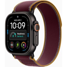 Смарт-часы Apple Watch Ultra 4 GPS + Cellular 49mm Black Titanium Case with Burgundy Trail Loop - M/L (MJC44QI/A)