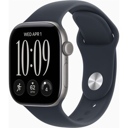 Смарт-годинник Apple Watch Series 12 GPS 42mm Space Grey Aluminium Case with Navy Blue Sport Band - M/L (MJE94RK/A)