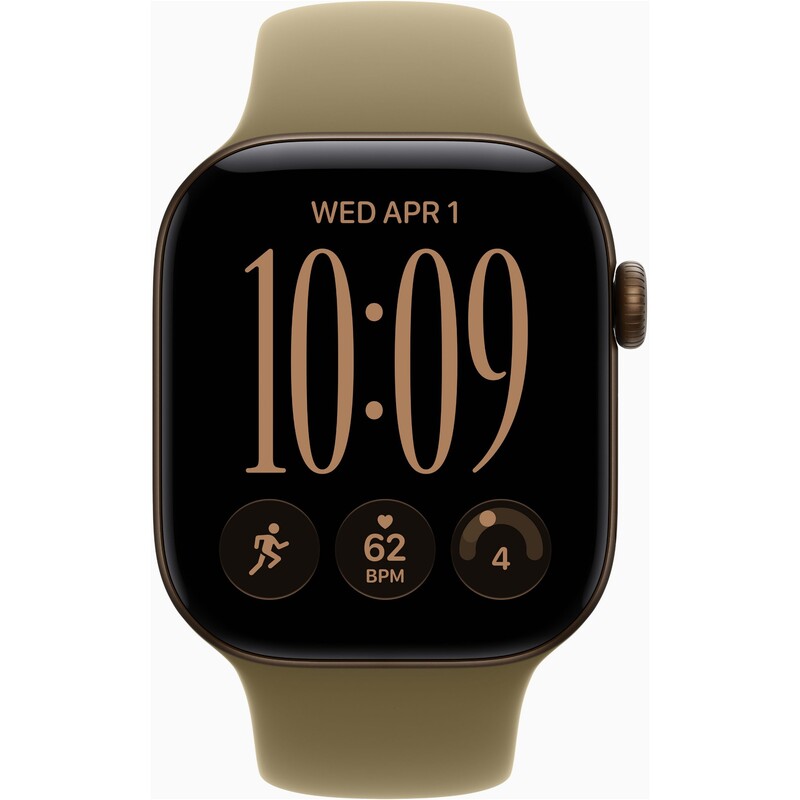 Смарт-часы Apple Watch Series 12 GPS 42mm Dark Bronze Aluminium Case with Olive Sport Band - S/M (MJEF4RK/A)