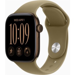 Смарт-часы Apple Watch Series 12 GPS 42mm Dark Bronze Aluminium Case with Olive Sport Band - S/M (MJEF4RK/A)