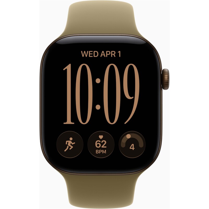 Смарт-часы Apple Watch Series 12 GPS 46mm Dark Bronze Aluminium Case with Olive Sport Band - S/M (MJEQ4RK/A)