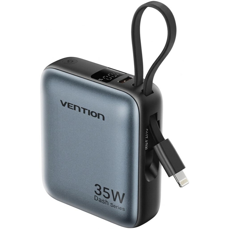 Універсальна мобільна батарея Vention 10000mAh 35W Gray (FHFH0)