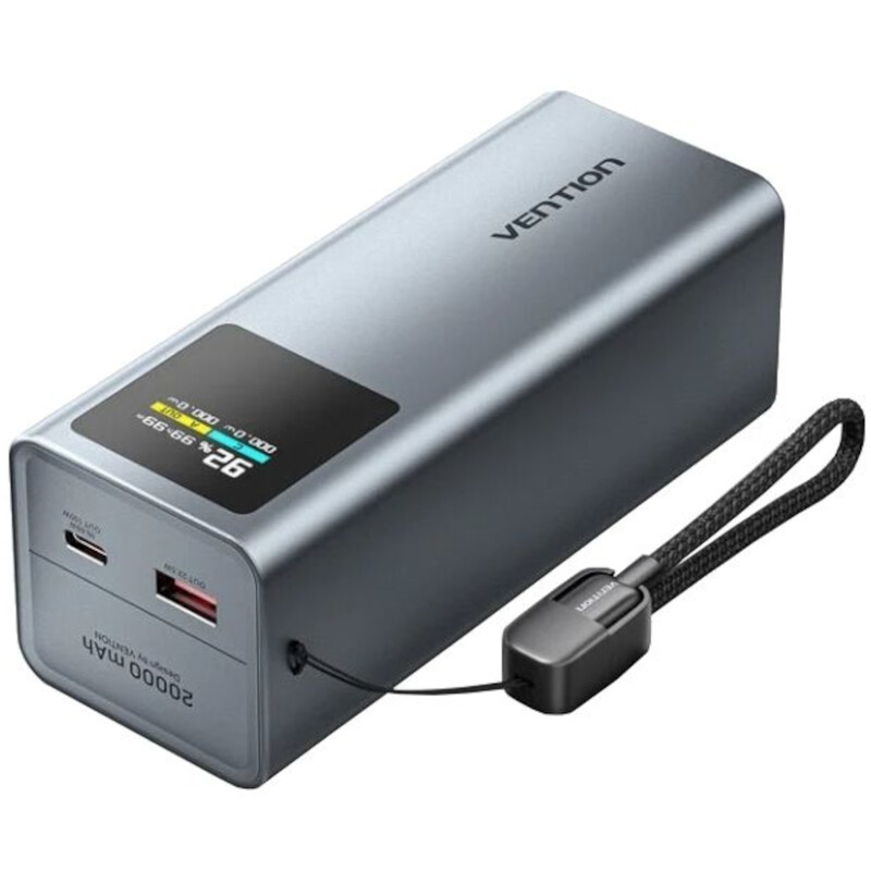 Універсальна мобільна батарея Vention 20000mAh 100W Black (FKCH0)