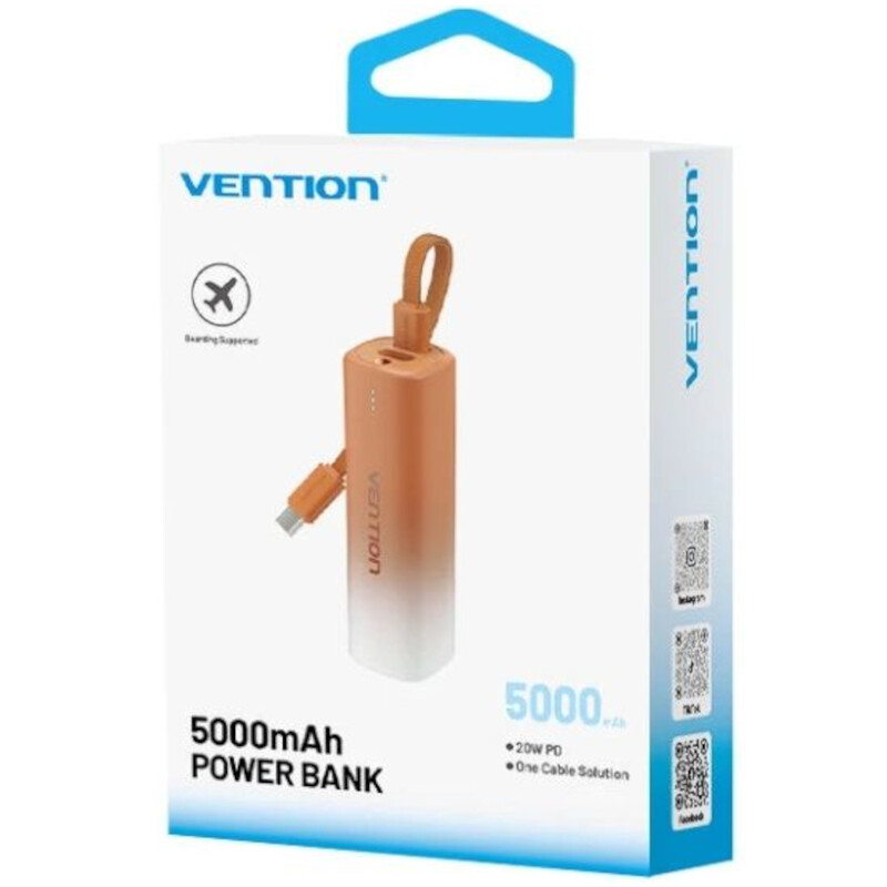 Универсальная мобильная батарея Vention 5000mAh 20W Gold (FHWJ0)