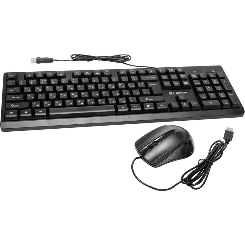 Комплект (клавиатура, мышь) Holmer SO-01 USB UA Black