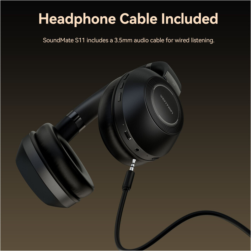Bluetooth-гарнітура Vention S11 SoundMate Black (NBBB0)