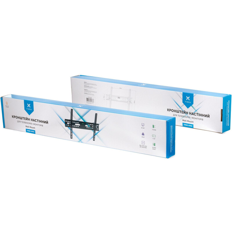 Кронштейн Vinga TM20-6452 Black (VESA600х400)